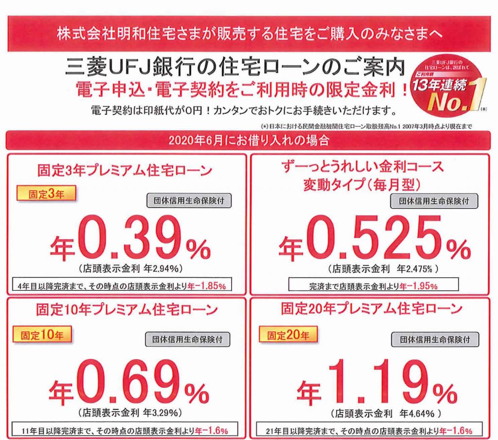 三菱ufj銀行のweb事前審査が可能に 府中市の賃貸と不動産 明和住宅公式blog