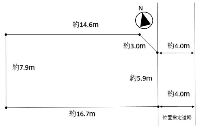 日新町3丁目地形図