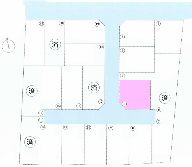 天神町2丁目地形図