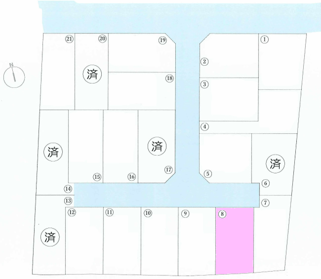 天神町2丁目地形図