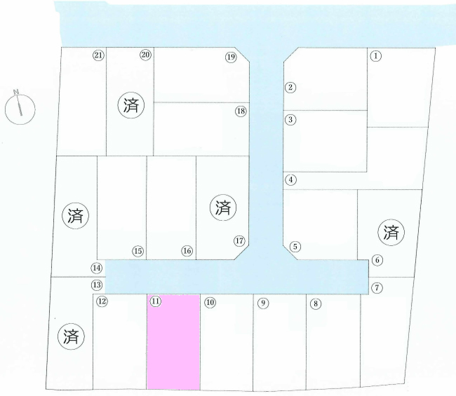 天神町2丁目地形図