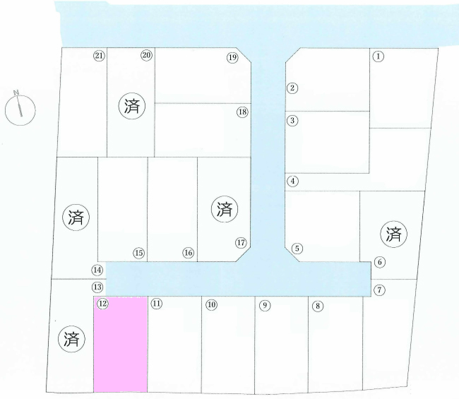 天神町2丁目地形図