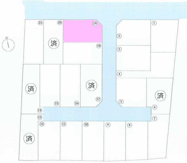 天神町2丁目地形図