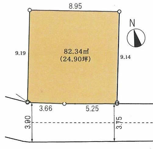 朝日町2丁目地形図