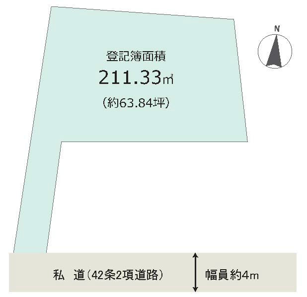 朝日町2丁目地形図