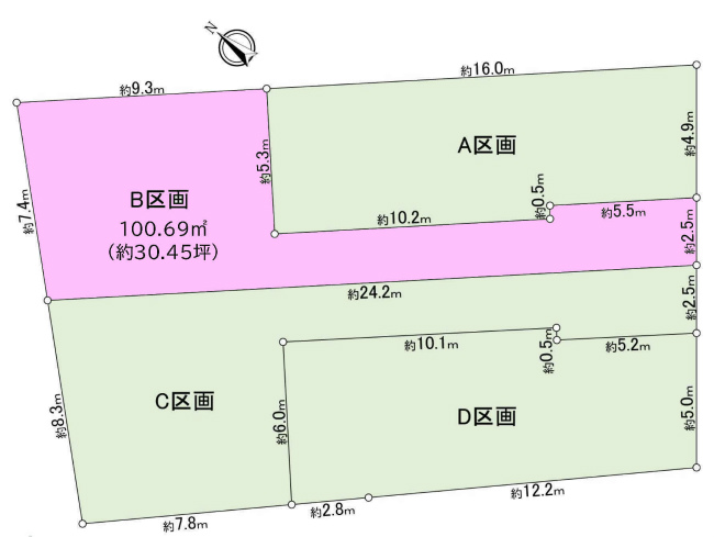 四谷3丁目地形図