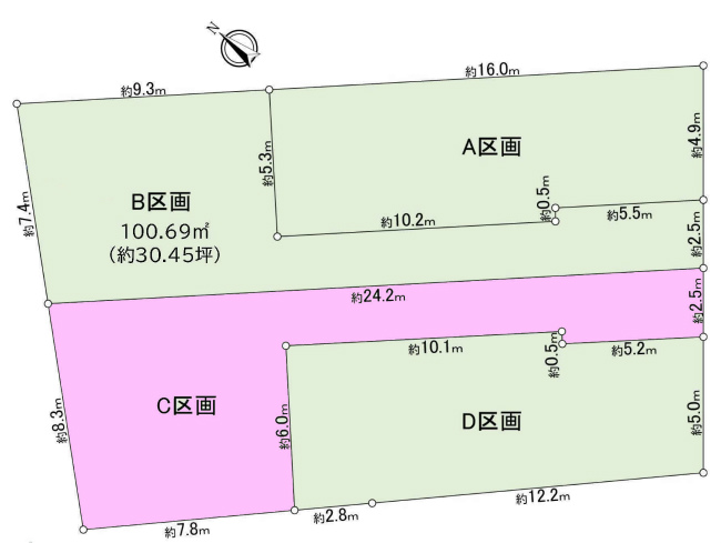 四谷3丁目地形図