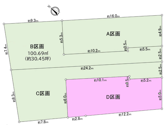 四谷3丁目地形図