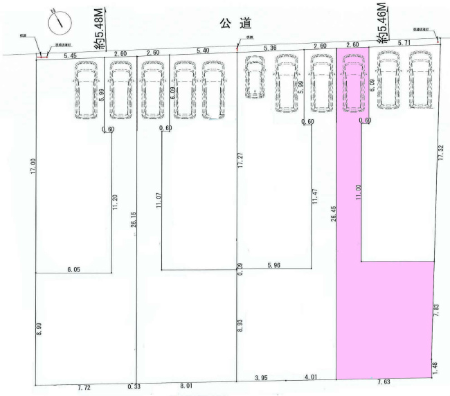 白糸台1丁目地形図