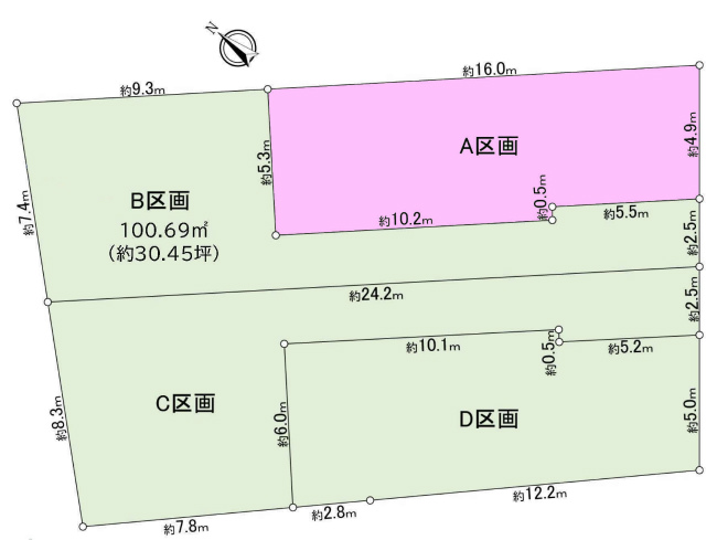 四谷3丁目地形図