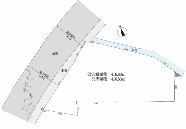 住吉町1丁目地形図