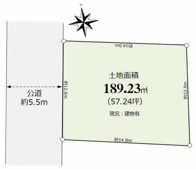 小柳町5丁目地形図