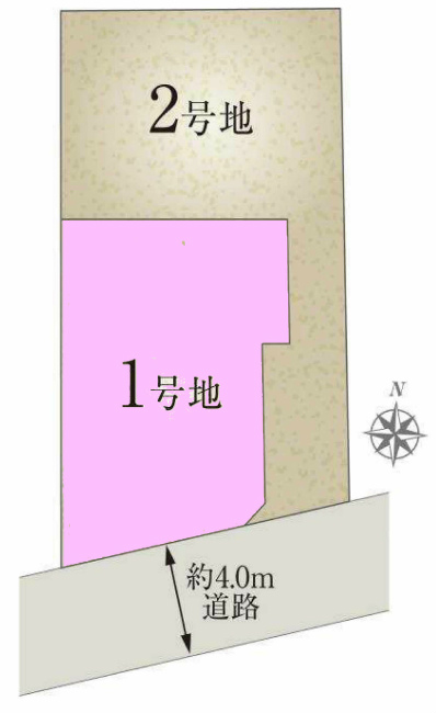 美好町1丁目地形図