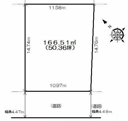 分梅町5丁目地形図