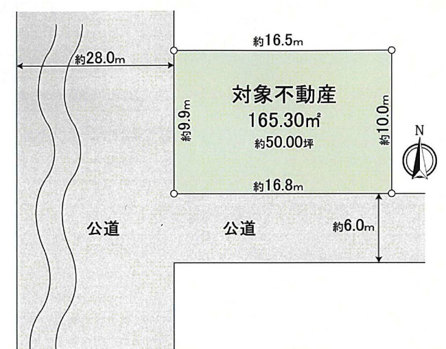 分梅町3丁目地形図