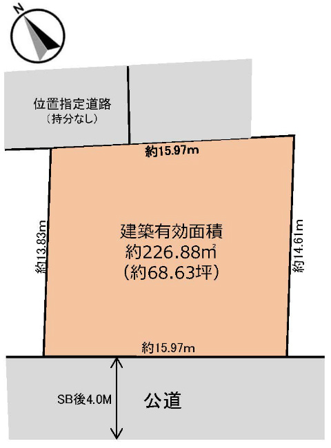 朝日町2丁目地形図