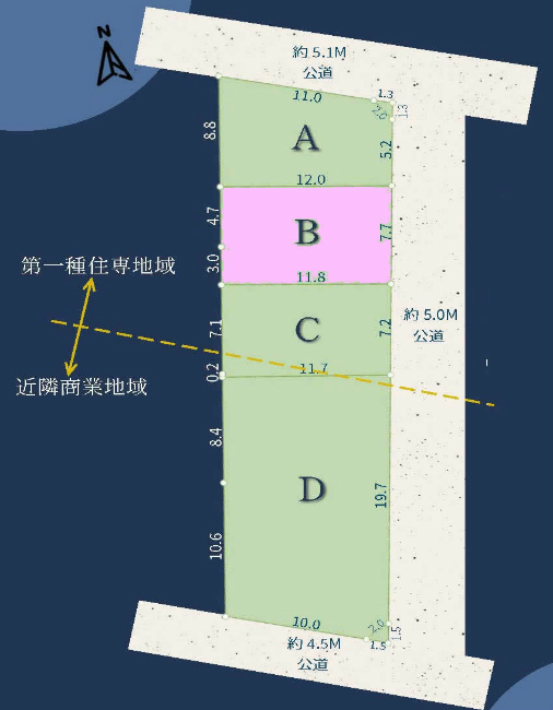 小柳町4丁目地形図