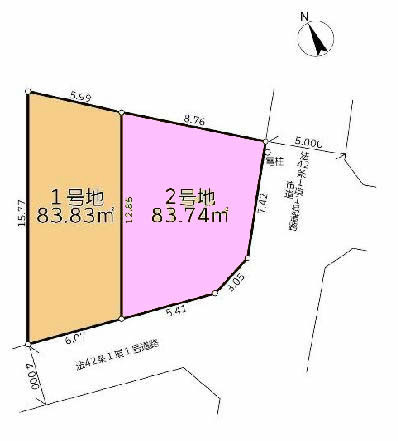 四谷3丁目地形図