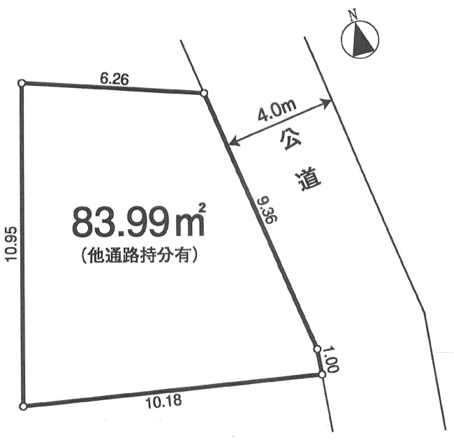 白糸台4丁目地形図