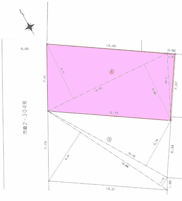 白糸台6丁目地形図