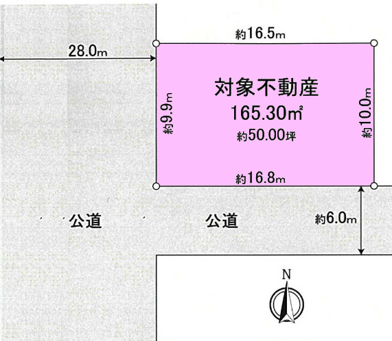 分梅町3丁目地形図