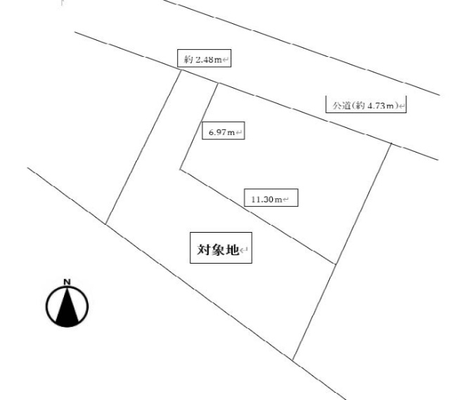 四谷3丁目地形図