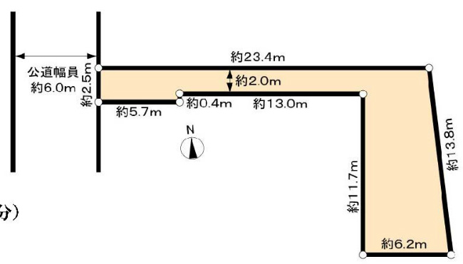 若松町3丁目地形図