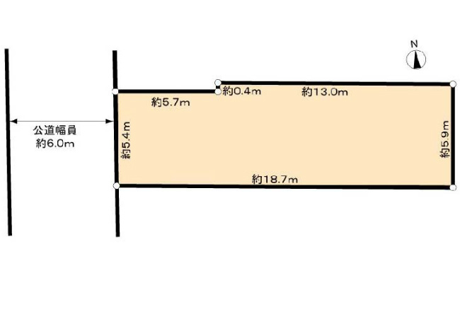 若松町3丁目地形図