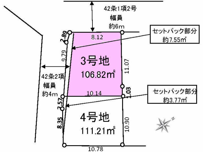 分梅町3丁目地形図