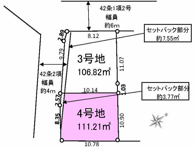 分梅町3丁目地形図