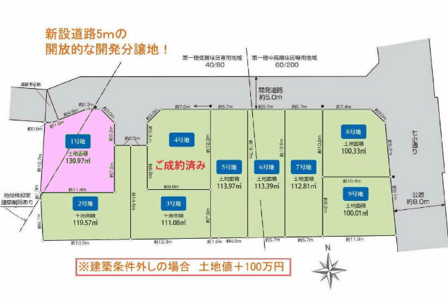 西府町3丁目地形図