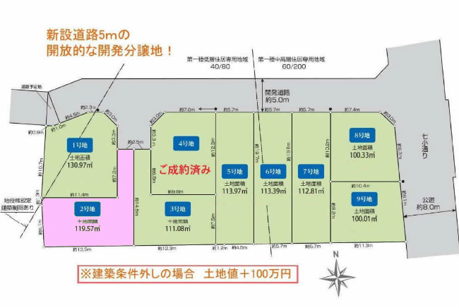 西府町3丁目地形図