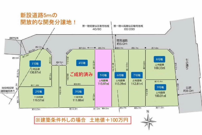 西府町3丁目地形図