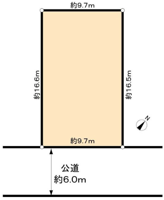 四谷1丁目地形図
