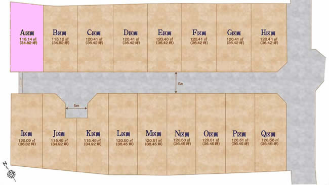 紅葉丘3丁目地形図