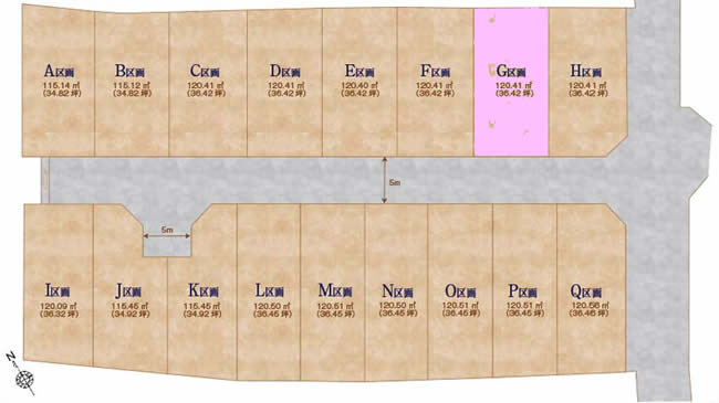 紅葉丘3丁目地形図