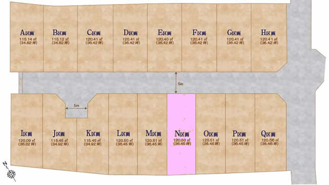 紅葉丘3丁目地形図