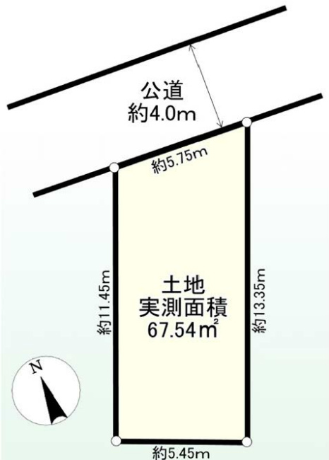 新町2丁目地形図