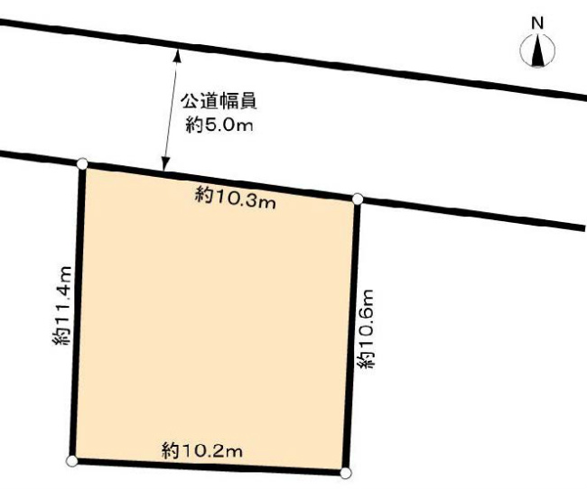 西府町4丁目地形図