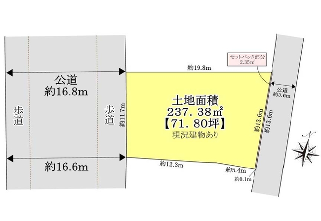 寿町2丁目地形図