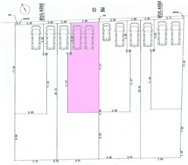 多磨霊園の土地。府中市白糸台1丁目g-22734の地形図です。
