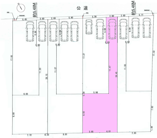 多磨霊園の土地。府中市白糸台1丁目g-22736の地形図です。