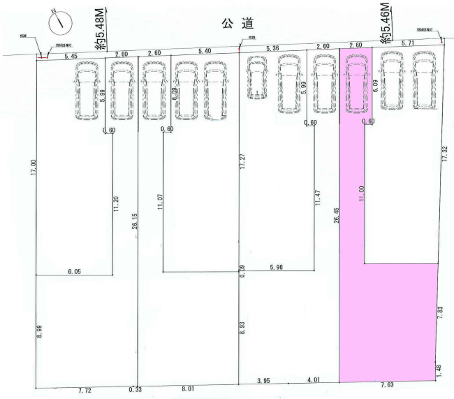 多磨霊園の土地。府中市白糸台1丁目g-22737の地形図です。