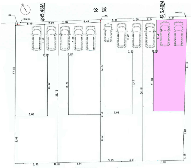 多磨霊園の土地。府中市白糸台1丁目g-22738の地形図です。