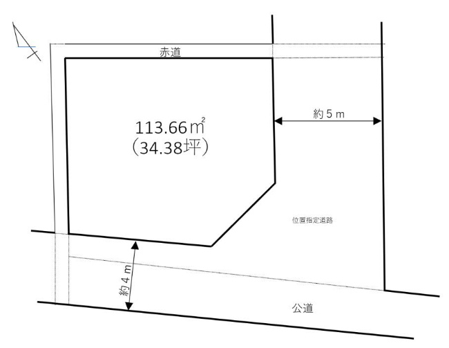 白糸台の土地。府中市白糸台2丁目g-22755の地形図です。