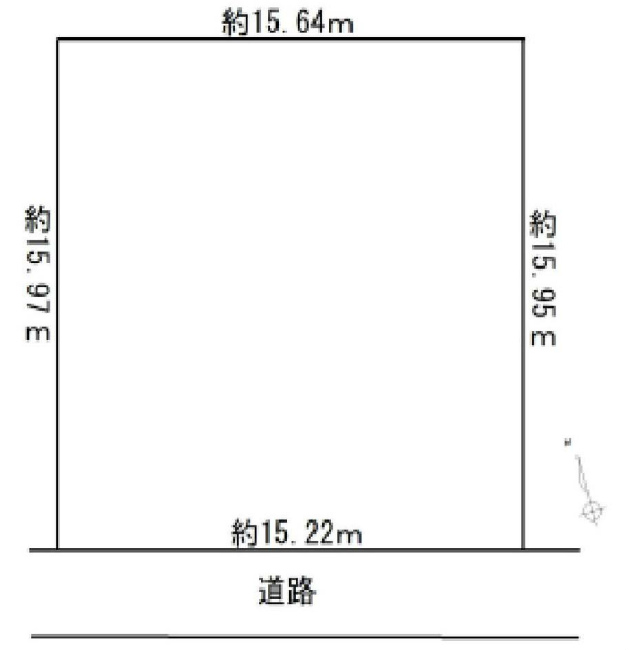 西府の土地。府中市西府町3丁目g-22767の地形図です。