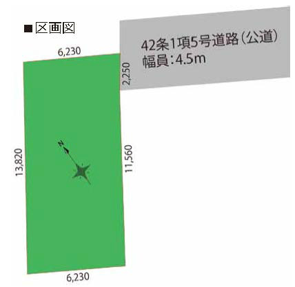 中河原の土地。府中市住吉町5丁目g-22780の地形図です。