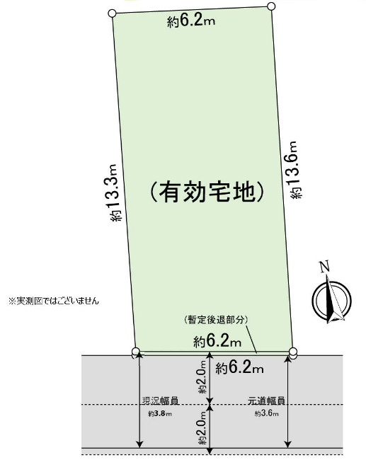 飛田給の土地。府中市押立町4丁目g-22898の地形図です。