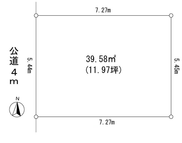 東府中の土地。府中市緑町3丁目g-22998の地形図です。