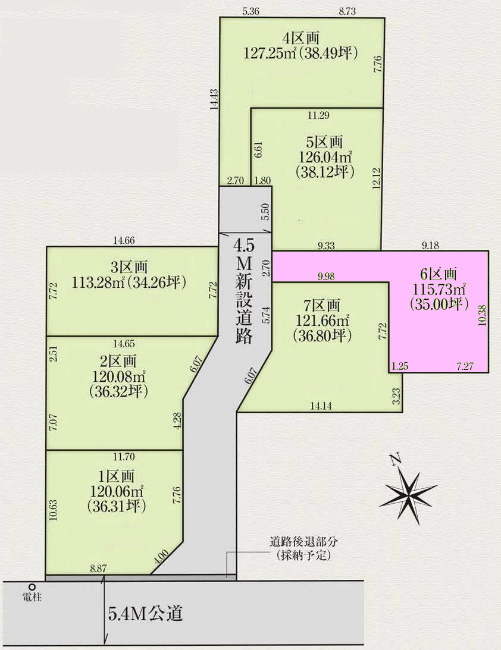 多磨の土地。府中市多磨町2丁目g-23064の地形図です。